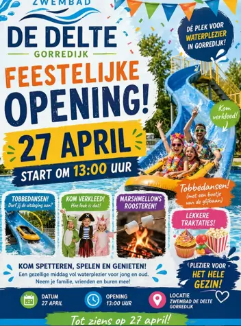 Opening zwembad de Delte