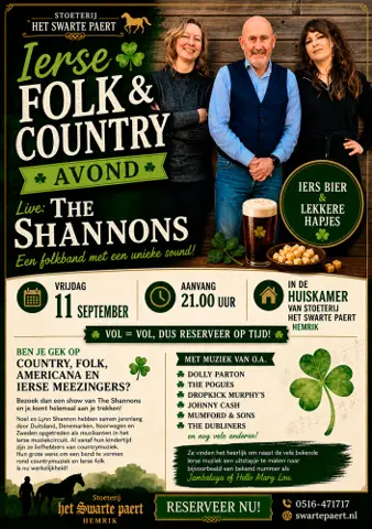 Ierse Folk & Country avond