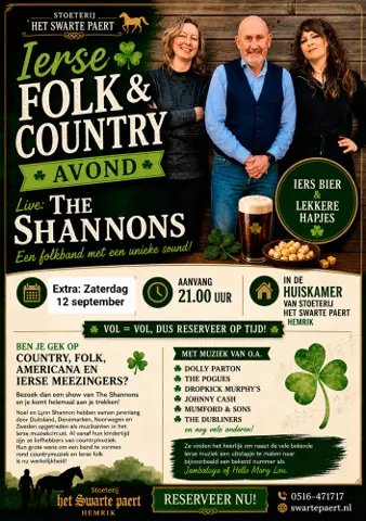 Ierse Folk & Country avond